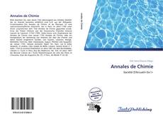 Capa do livro de Annales de Chimie 