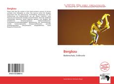 Portada del libro de Bergbau