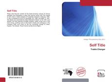 Capa do livro de Self Title 