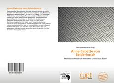 Buchcover von Anne Babette von Belderbusch