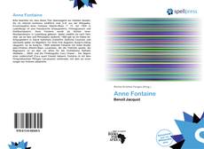 Buchcover von Anne Fontaine