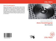 Anne Vondelingprijs kitap kapağı