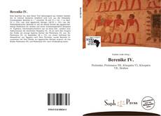 Capa do livro de Berenike IV. 