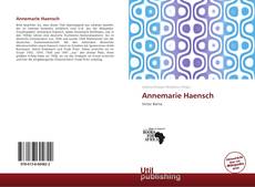 Portada del libro de Annemarie Haensch