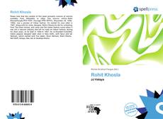 Portada del libro de Rohit Khosla