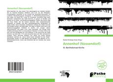 Capa do livro de Annenhof (Nossendorf) 