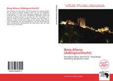 Capa do livro de Berg-Altena (Adelsgeschlecht) 