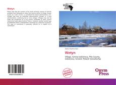 Bookcover of Wetyn
