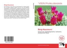 Capa do livro de Berg-Hauswurz 