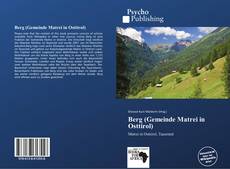 Buchcover von Berg (Gemeinde Matrei in Osttirol)