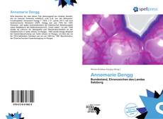 Buchcover von Annemarie Dengg