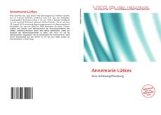 Buchcover von Annemarie Lütkes