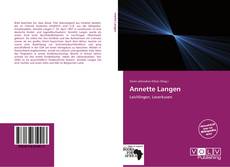 Portada del libro de Annette Langen