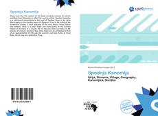 Bookcover of Spodnja Kanomlja