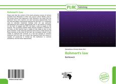 Copertina di Rohmert's law