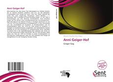 Couverture de Anni Geiger-Hof