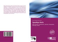 Capa do livro de Spodnje Hoče 