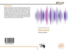 Bookcover of Rohuneeme