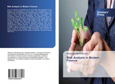 Risk Analysis in Modern Finance kitap kapağı