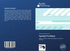 Portada del libro de Spodnji Petelinjek