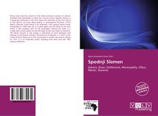 Capa do livro de Spodnji Slemen 