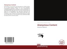 Borítókép a  Anonymous Content - hoz