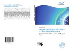 Bookcover of People'S Republic Of China – Zimbabwe Relations