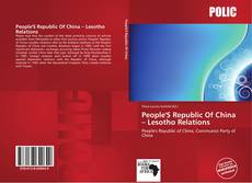 Borítókép a  People'S Republic Of China – Lesotho Relations - hoz