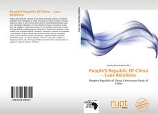 Buchcover von People'S Republic Of China – Laos Relations