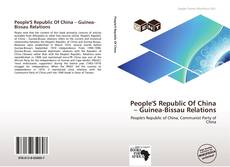 Buchcover von People'S Republic Of China – Guinea-Bissau Relations