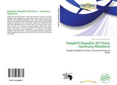 Portada del libro de People'S Republic Of China – Germany Relations