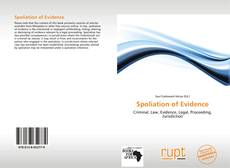 Capa do livro de Spoliation of Evidence 