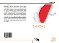 Bookcover of Anstalt (Recht)