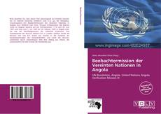 Capa do livro de Beobachtermission der Vereinten Nationen in Angola 