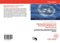 Bookcover of Beobachtermission der Vereinten Nationen in Sierra Leone