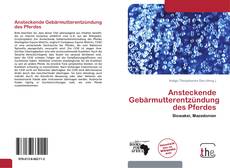 Capa do livro de Ansteckende Gebärmutterentzündung des Pferdes 