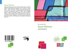 Capa do livro de Naum Meiman 