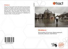 Portada del libro de Widdern