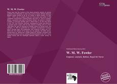 Portada del libro de W. M. W. Fowler