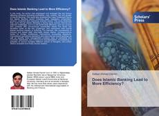 Buchcover von Does Islamic Banking Lead to More Efficiency?