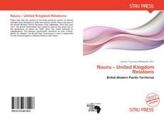 Buchcover von Nauru – United Kingdom Relations