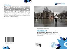 Portada del libro de Wetschen