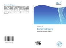 Couverture de Semantic Dispute