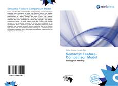 Bookcover of Semantic Feature-Comparison Model