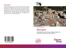 Portada del libro de Wiersdorf