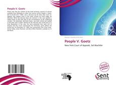 Buchcover von People V. Goetz