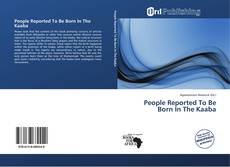 Bookcover of People Reported To Be Born In The Kaaba