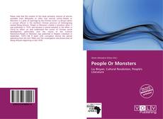 Capa do livro de People Or Monsters 