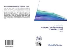 Capa do livro de Nauruan Parliamentary Election, 1980 