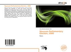 Bookcover of Nauruan Parliamentary Election, 2000